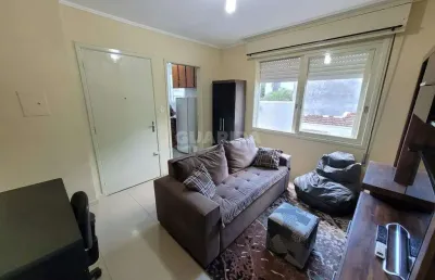 Apartamento mobiliado com 1 dormitório, no bairro bela vista