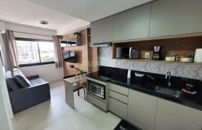 Apartamento mobiliado para aluguel, 1 quarto, boa vista - porto alegre/rs