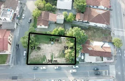 Terreno comercial com aprox. 660 m2 para alugar no bairro das nações - indaial/s