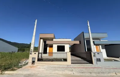 Casa à venda com 2 dormitórios no bairro estrada das areias - indaial/sc
