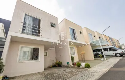 Casa em condomínio fechado com 3 quartos à venda na rua maria teixeira de mello, 239, santa cândida, curitiba, 87 m2 por r$ 459.000