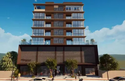 Em construção - 2 dorm. - 1 vaga - área de lazer completa - à 500m do mar