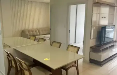 Locação apartamento mobiliado, 2 suítes, 2 vagas, sacada com churrasqueira