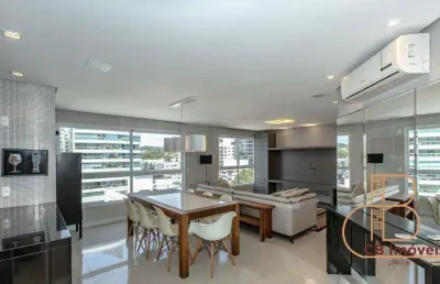 Locação - apartamento alto padrão mobiliado, 02 suítes no bairro pioneiros.