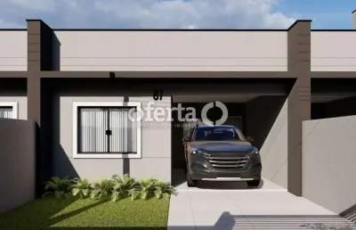 Casa com 2 quartos à venda no tindiquera, araucária , 59 m2 por r$ 390.000