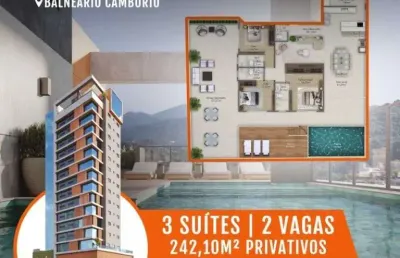 Apartamento garden com 3 suítes à venda, 287 m² por r$ 3.290.000