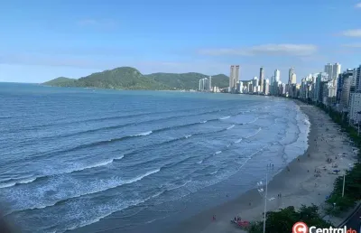 Apto frente mar com 3 dormitórios, hidromassagem e churrasqueira – balneário cam
