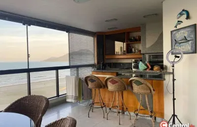 Aluguel temporada bc: apto frente mar c/ 3 quartos, 2 suítes e vista deslumbrant