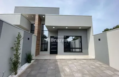 Casa com 3 quartos à venda no santa felicidade, cascavel , 100 m2 por r$ 580.000