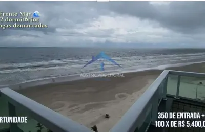 Entrada 350 mil + 100 x r$ 5.400,00 frente mar em praia grande