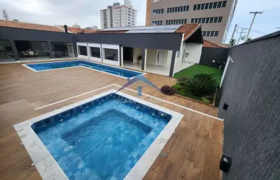 Casa planejada  alto padrão à beira-mar em praia grande sp