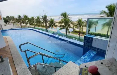 Frente mar 2 quartos praia grande entrada 303 mil saldo direto