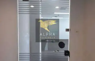 Sala comercial west gate em alphaville pra locação r$ 5.000,00 (+ taxas)