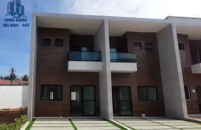 Casa - dúplex em condominio fechado, próximo ao detran da maraponga, sala, varanda, 03 suites, cozinha, área de serviço, piso no porcelanato, bancadas em granito e mármore, mini - quintal e 02 vagas,