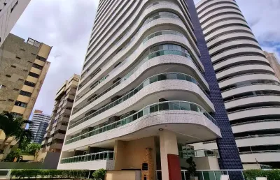 Apartamento a dois quarteirões da av. beira mar, 22° andar c/ sala, varandão,  03 suites, closed, estar - intimo, armários, cozinha, área de serviço, dce, 04 vagas e condomínio c/ lazer completo.