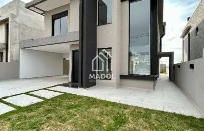 Casa em condomínio à venda em jardim carvalho, ponta grossa - pr
