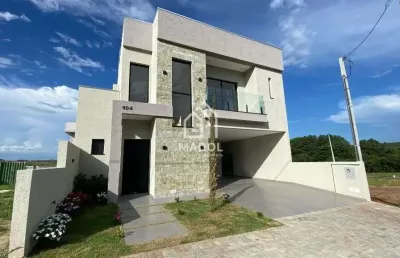 Sobrado em condomínio à venda em jardim carvalho, ponta grossa - pr