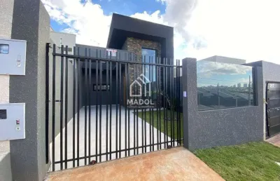 Casa com suíte e área gourmet no cará-cará por r$ 300 mil