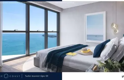 Empreendimento com 3 suítes e área de lazer completa, com vista mar na armação do itapocorói em penha!