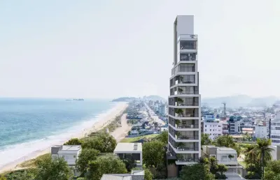 Apartamentos tipo e duplex, com 03 suítes, 02 vagas a 100 metros da praia.