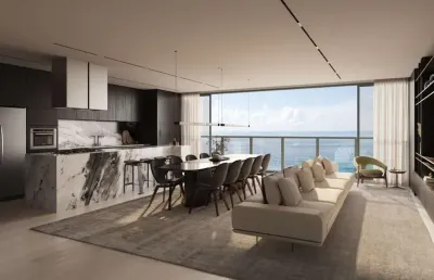 Apartamento de alto padrão com 3 suítes, vista mar, localizado no bairro centro em baln. piçarras!