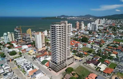 Apartamento alto padrão de acabamento com 04 suítes e 03 vagas de garagem, no unique home no bairro centro em balneário piçarras!