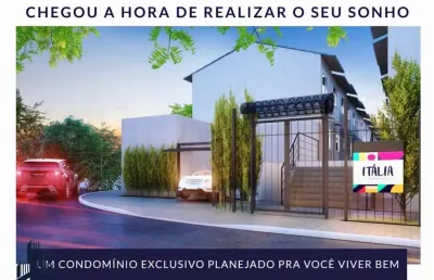 Residencial itália - casas nova à venda em cotia/sp no outeiro de passargada no residencial itália com 50,25m²