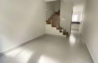 Sobrado de condomínio com 2 quartos, balneário maracanã, praia grande - r$ 340 mil, cod: 3438