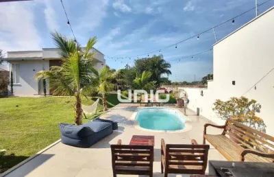 Chácara com 3 dormitórios à venda, 1035 m²  - dois córregos - piracicaba/sp
