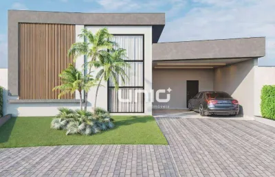 Casa térrea a venda no condominio park unimep taquaral com 3 dormitórios (1ste c/closet) com 256m² de terreno