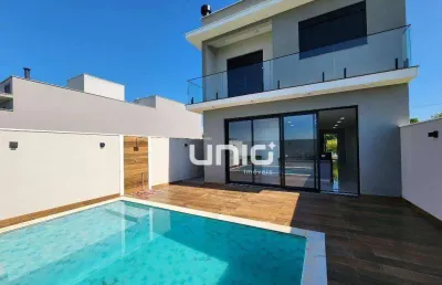 Casa com 3 dormitórios à venda, 166 m² por r$ 990.000,00 - condomínio mônaco - piracicaba/sp