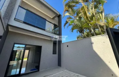 Sobrado com excelente acabamento - 2 suítes - próximo ao mar -a partir r$520.000