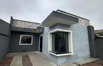 Casa para venda em araucária, tindiquera, 3 dormitórios, 1 banheiro, 2 vagas