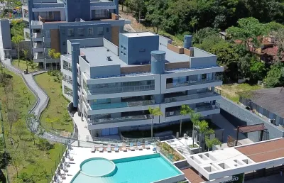 Apartamento de 3 dormitórios c/ 3 suítes no cacupé – alto padrão frente mar com pôr do sol inesquecível