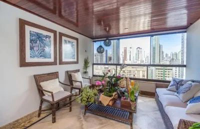 Residencial hermitage - cobertura duplex mobiliado próximo à praia em balneário camboriú