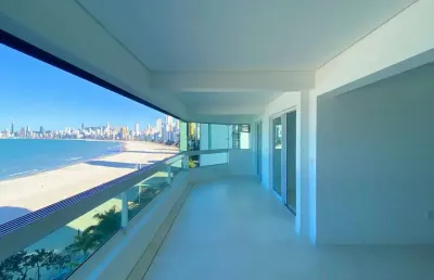 Apartamento frente mar na barra norte de balneário camboriú
