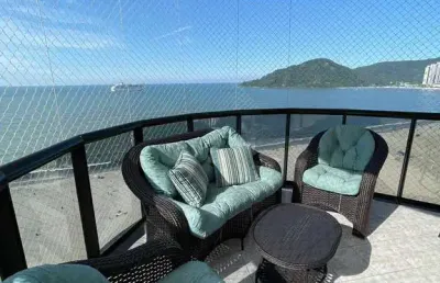 Apartamento mobiliado com vista mar em balneário camboriú