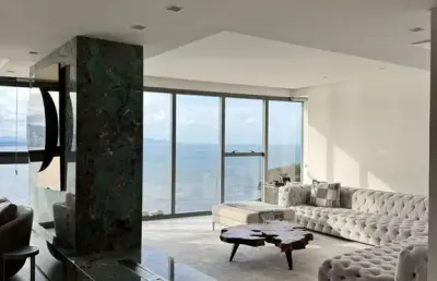 Apartamento decorado frente mar para locação em balneário camboriú