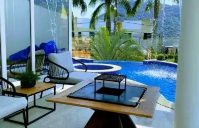 Condomínio bella vista residence club - casa mobiliada com 04 suítes em balneário camboriú