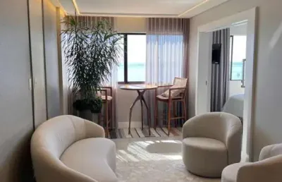 Camboriú park - apartamento frente mar mobiliado na barra sul - duas suítes em balneário camboriú