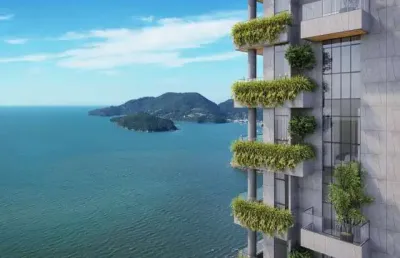 Blue forest - apartamento com vista mar em pereque - porto belo