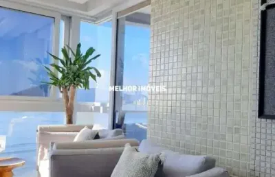 Apartamento  frente mar para locação anual com 03 suítes localizado em balneário camboriú - sc