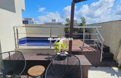 Diamante residence - cobertura duplex á venda com 4 suítes  e 2 vagas de garagem localizada em itapema