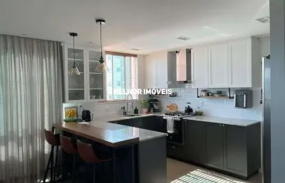 Alta vista - apartamento á venda mobiliado com 3 suítes 2 vagas centro balneário camboriú