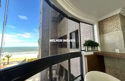 Locação anual - apartamento frente mar com 3 dormitórios  e 2 vagas de garagem - balneário camboriú -sc