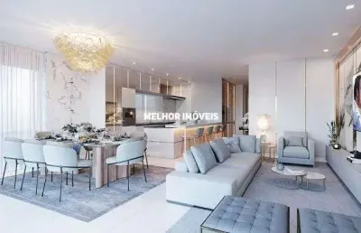 Skyline tower - apartamento quadra mar com 04 suítes em balneário camboriú/sc
