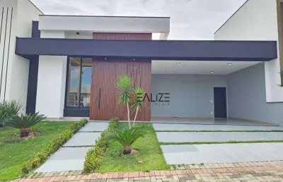 Casa moderna com 3 suítes e escritório à venda, 193 m² por r$ 1.640.000 - condomínio fechado - indaiatuba/sp