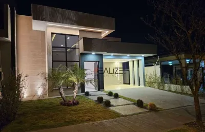 Casa moderna com escritório e 3 suítes à venda, 180 m² por r$ 1.620.000 - condomínio fechado - indaiatuba/sp