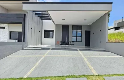 Casa com quintal fundo área verde e 3 dormitórios à venda, 152 m² por r$ 1.300.000 - condomínio fechado - indaiatuba/sp