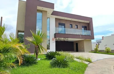 Sobrado com 4 suítes e escritório à venda, 320 m² por r$ 2.950.000 - condomínio fechado - indaiatuba/sp